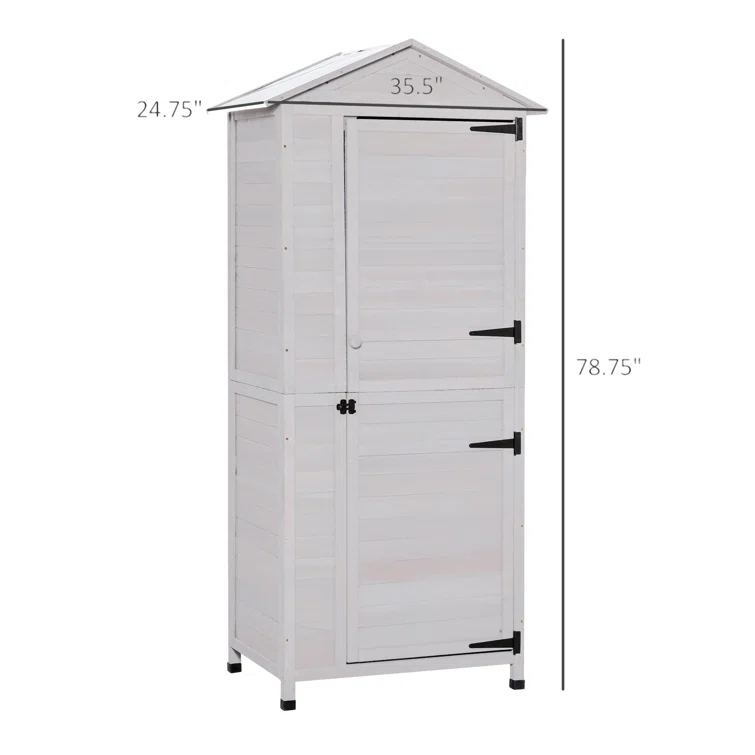 Wooden Storage Shed Cabinet