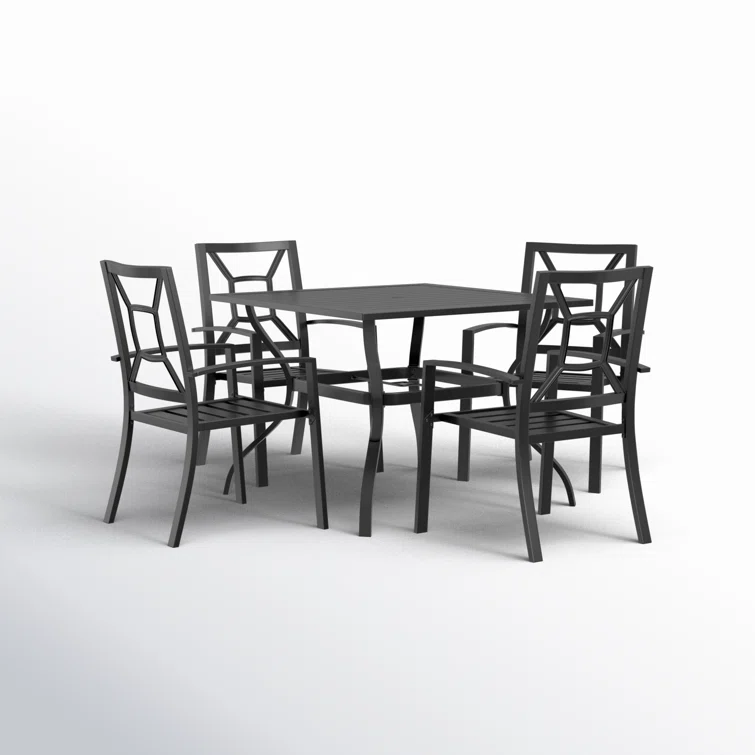 Alyah 4 - Person Square Outdoor Dining Set