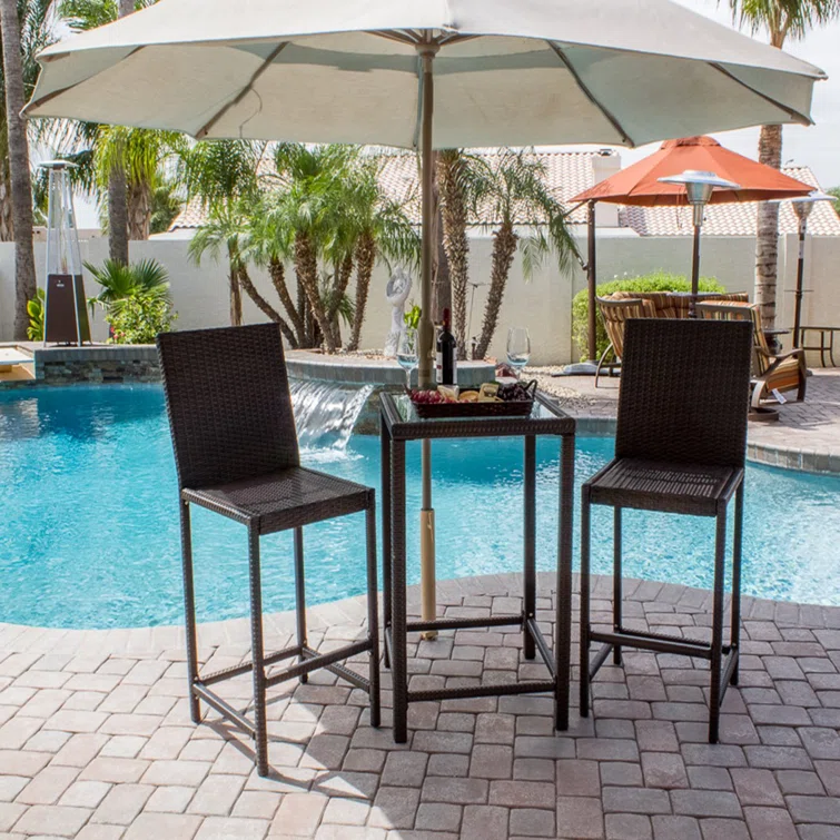 Corlane 2 - Person Square Outdoor Dining Set