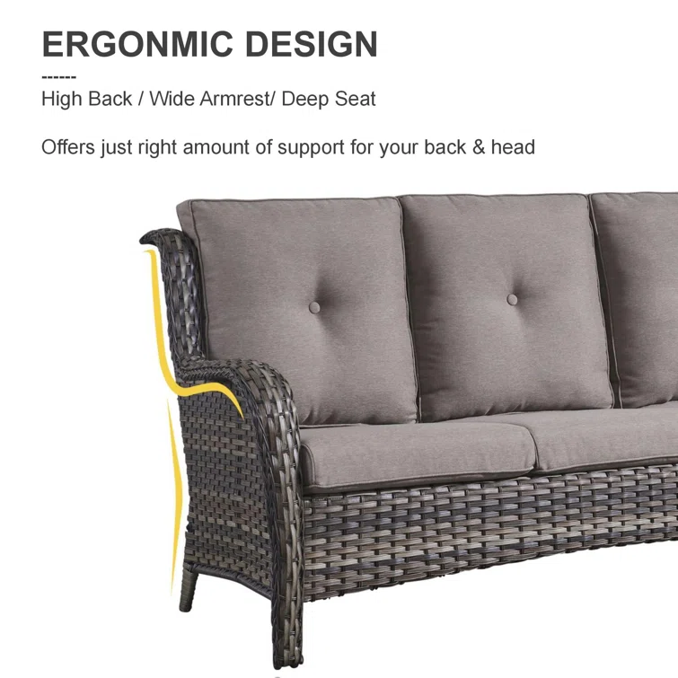 Darijus 5 - Person Outdoor Seating Group with Cushions