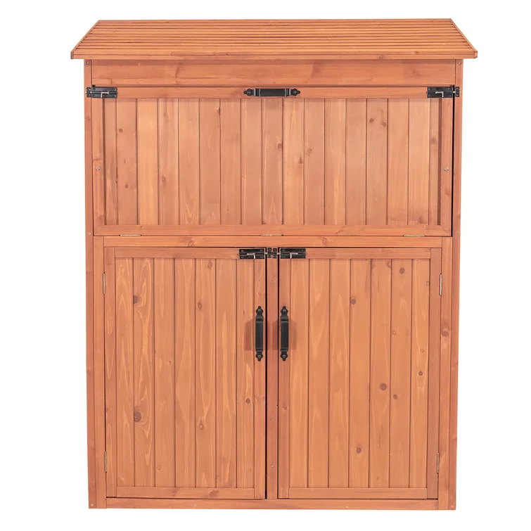 4 ft. W x 2 ft. D Solid Wood Lean-To Storage Shed
