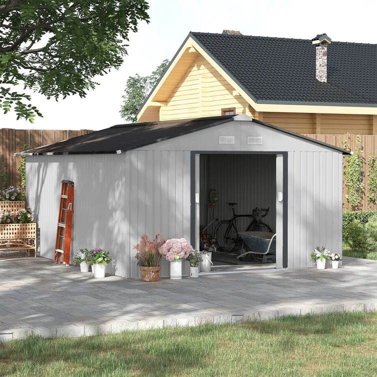 8 ft. W x 6 ft. D Stainless Steel Tool Shed