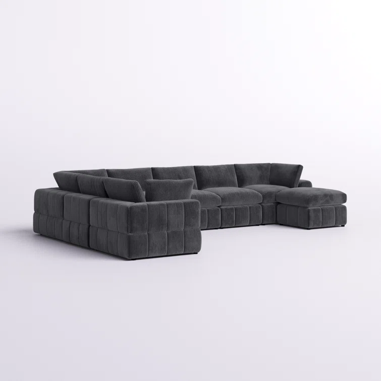Aneea 8 - Piece Corduroy Sectional
