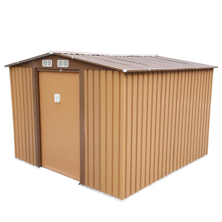 8 ft. x 6 ft. Outdoor Gable Steel Storage Shed