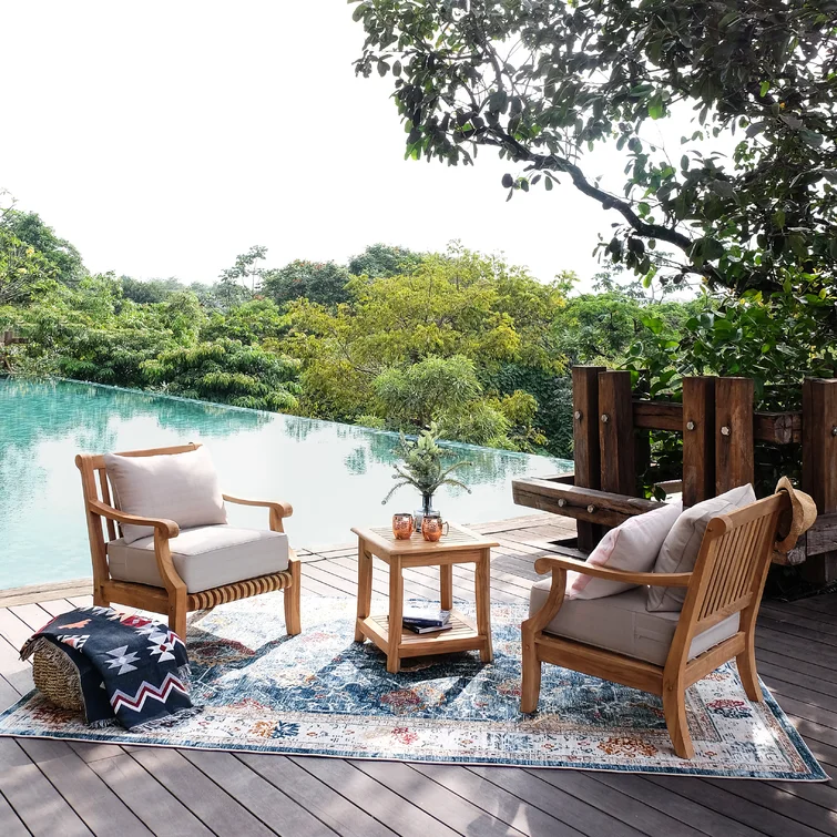 Jo 5 - Person Teak Outdoor Seating Group with Cushions