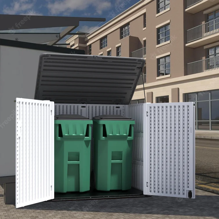 4 ft. W x 3 ft. D Plastic Horizontal Garage Shed