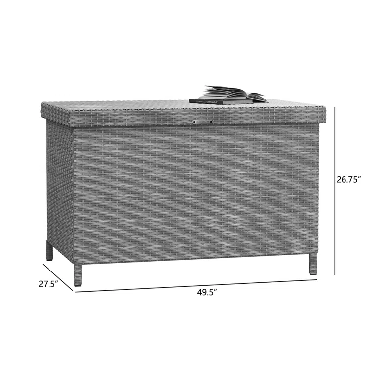 Grand Patio 49.5'' W 125 Gallons Water Resistant Deck Box