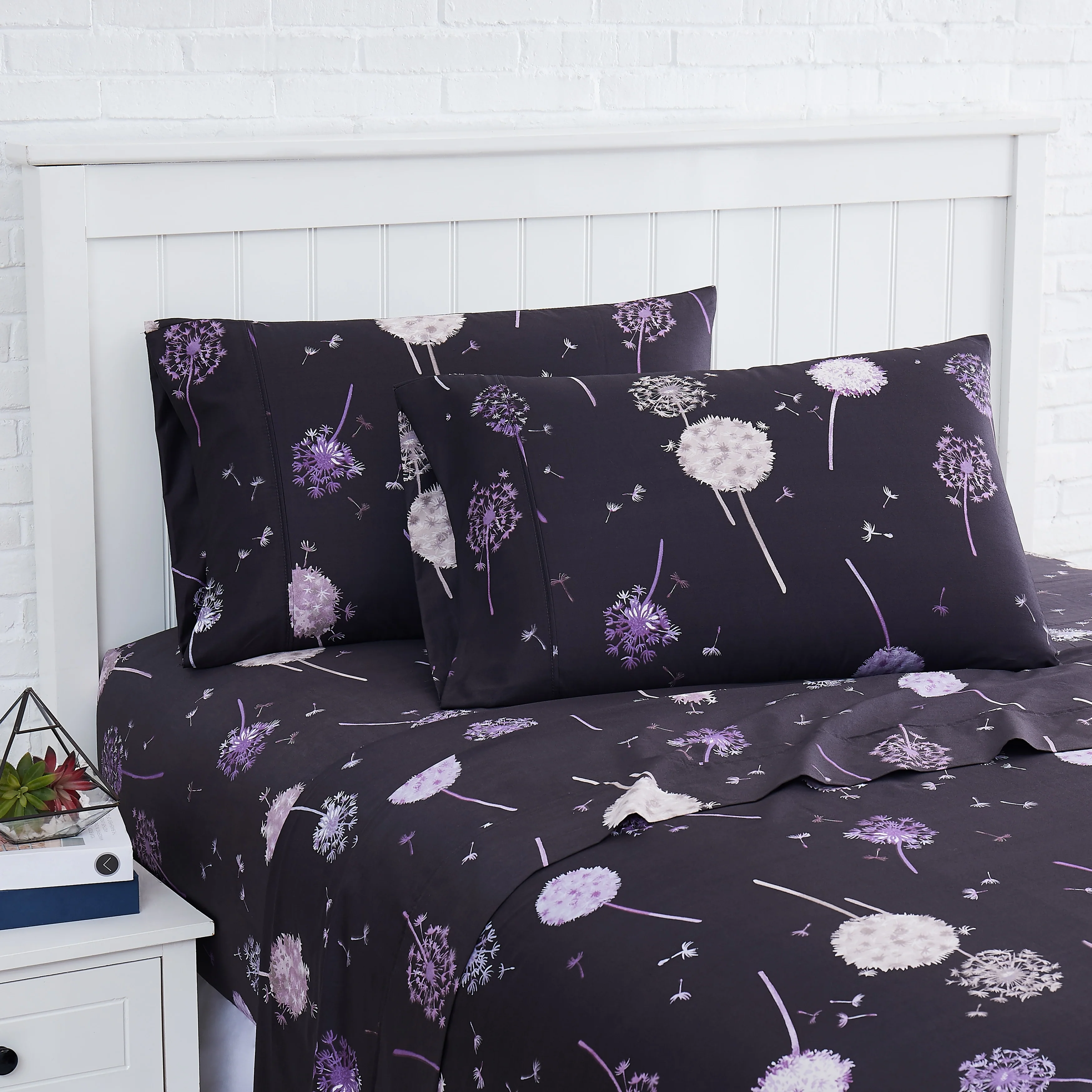 Luxury Dandelion Dreams Extra Deep Pocket Cotton Sateen 4-piece Bed Sheet Set