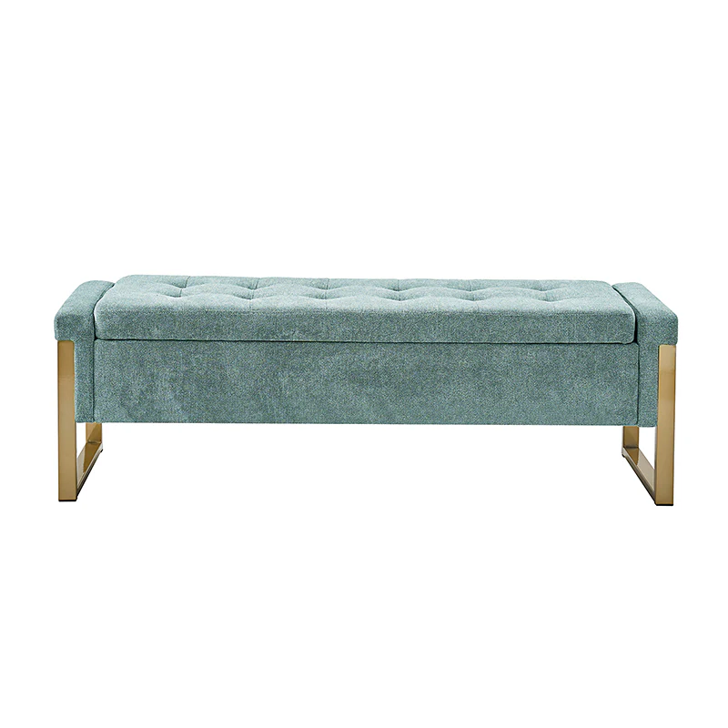 Flora Modern Upholstered Flip Top Storage Bench