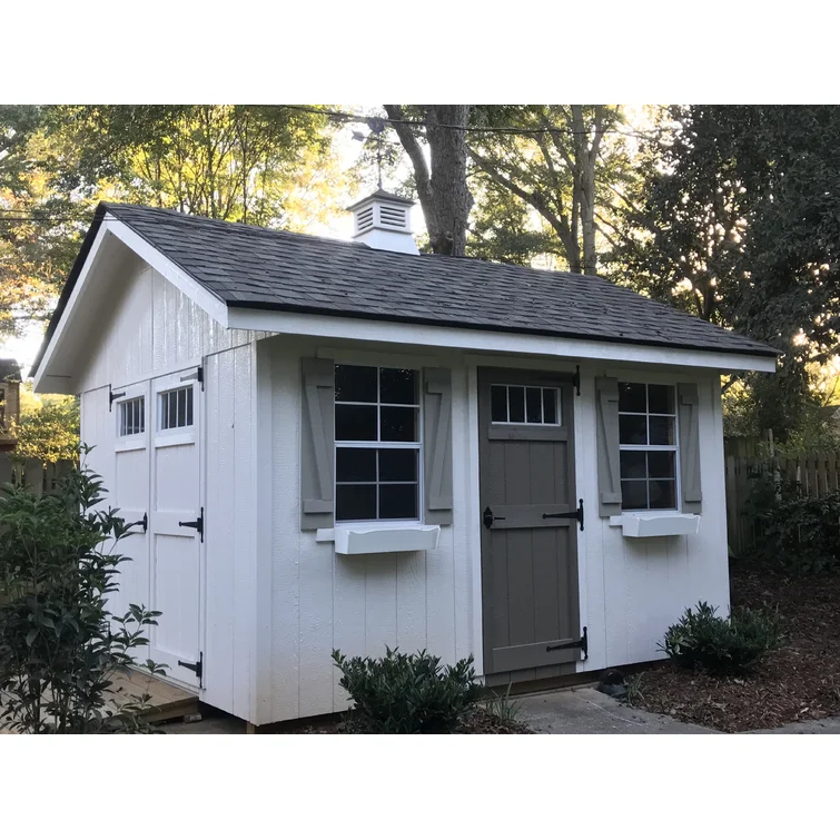 Riverside 10 ft. W x 12 ft. D Wood Storage Shed