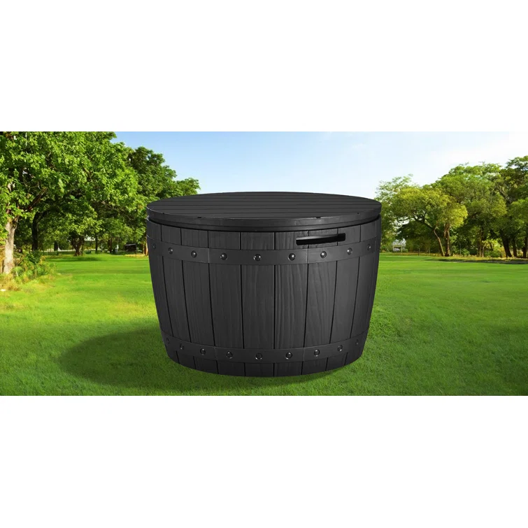 Edrosie Inc 27'' W 35 Gallons Water Resistant Resin Deck Box