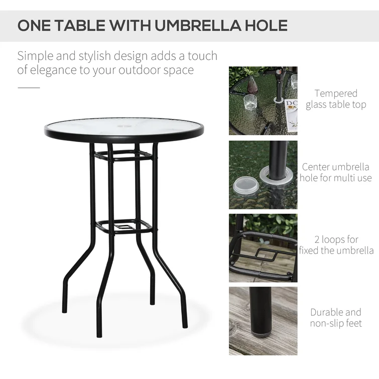 Aalbert 2 - Person Round Outdoor Dining Set