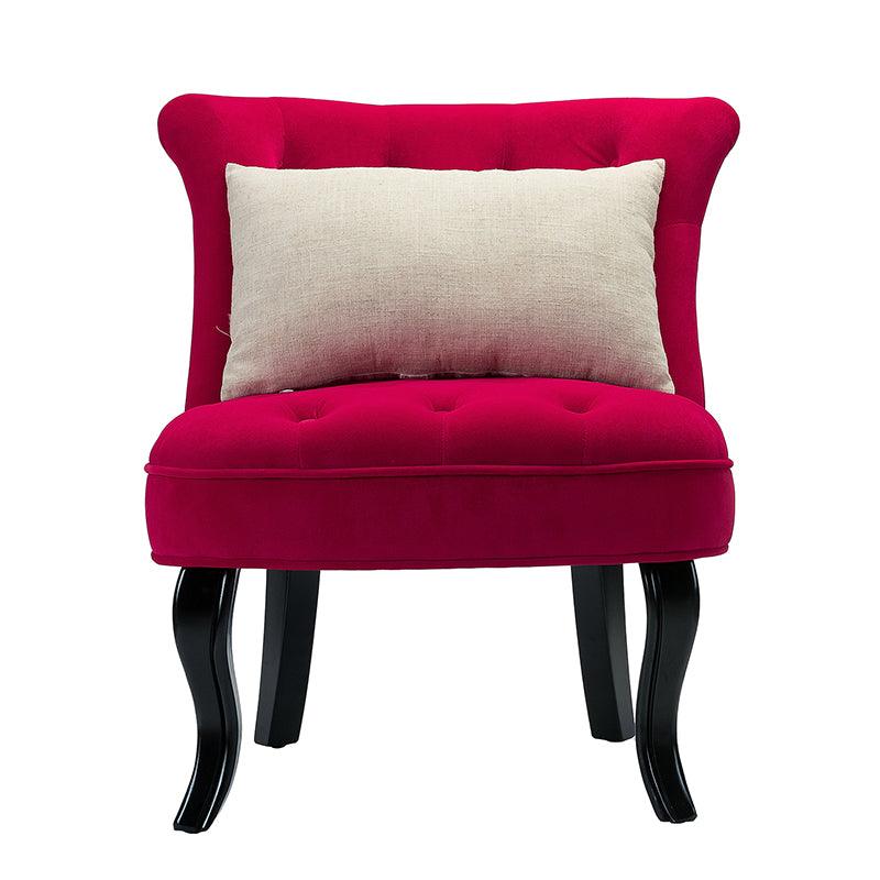 Elegantly Curved Jonnie Tufted Vanity Stool