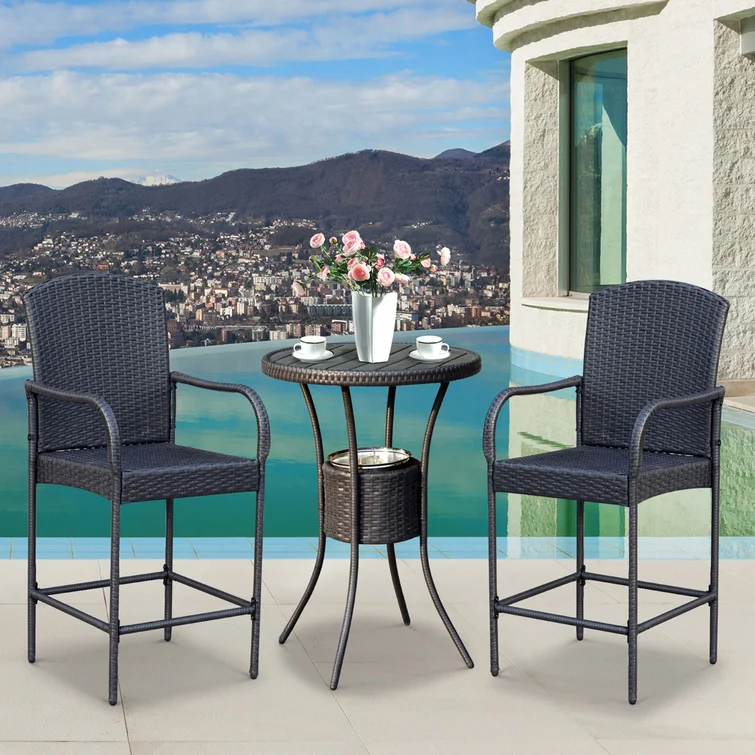Capps 2 - Person Round Outdoor Dining Set