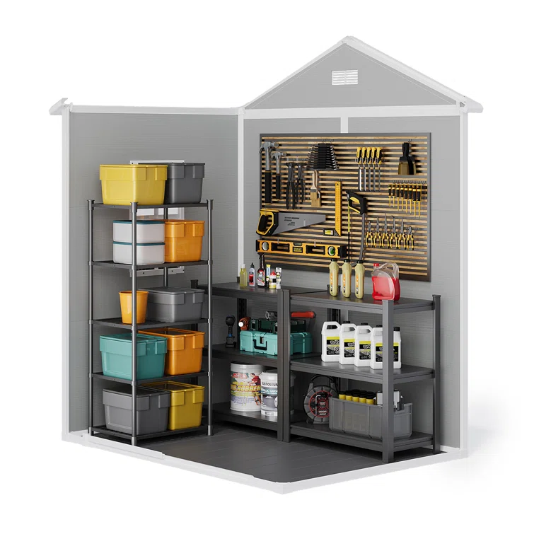 6 ft. W x 4 ft. D Resin Storage Shed