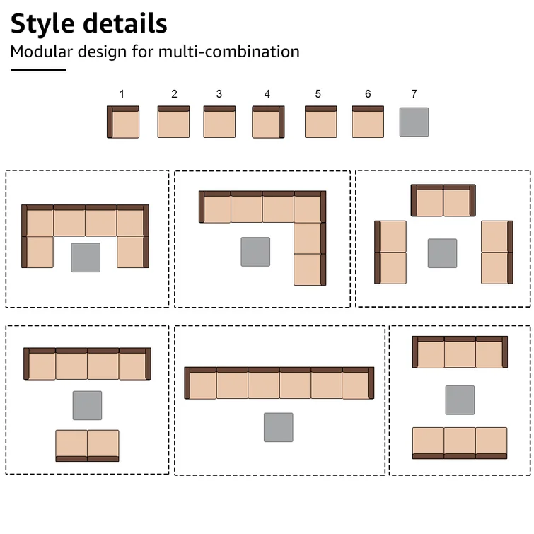 Algarin 6 - Person Outdoor Seating Group with Cushions
