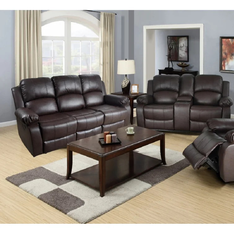 Develin 82'' Faux Leather Reclining Sofa