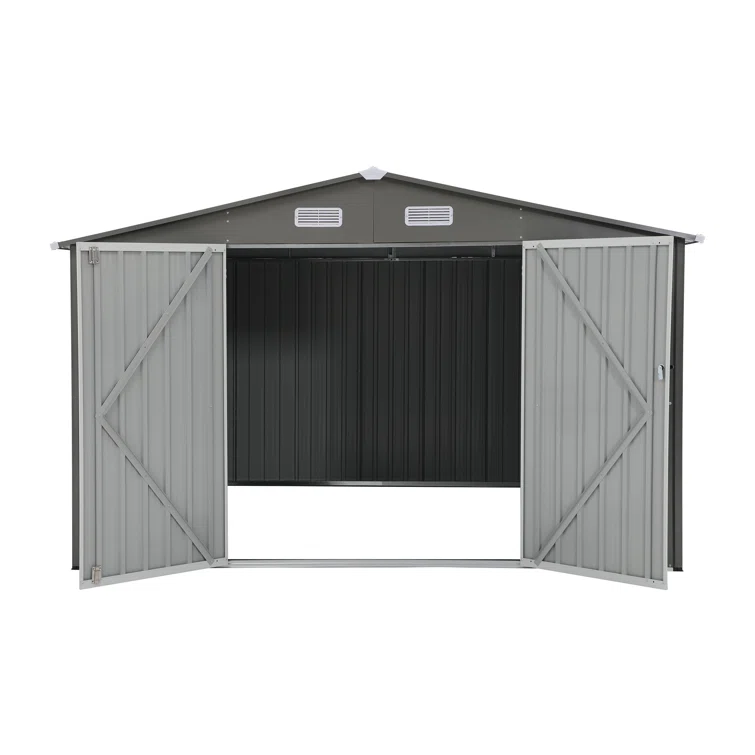 10 ft. W X 8 ft. D Metal Storage Shed