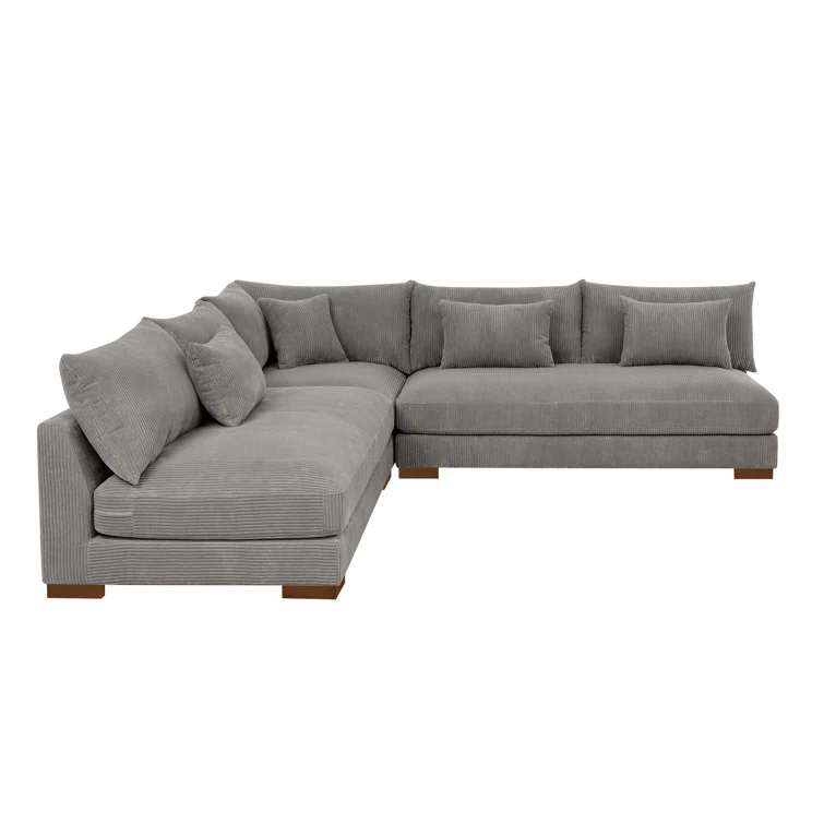 Caileigh 3 - Piece Corduroy Sectional