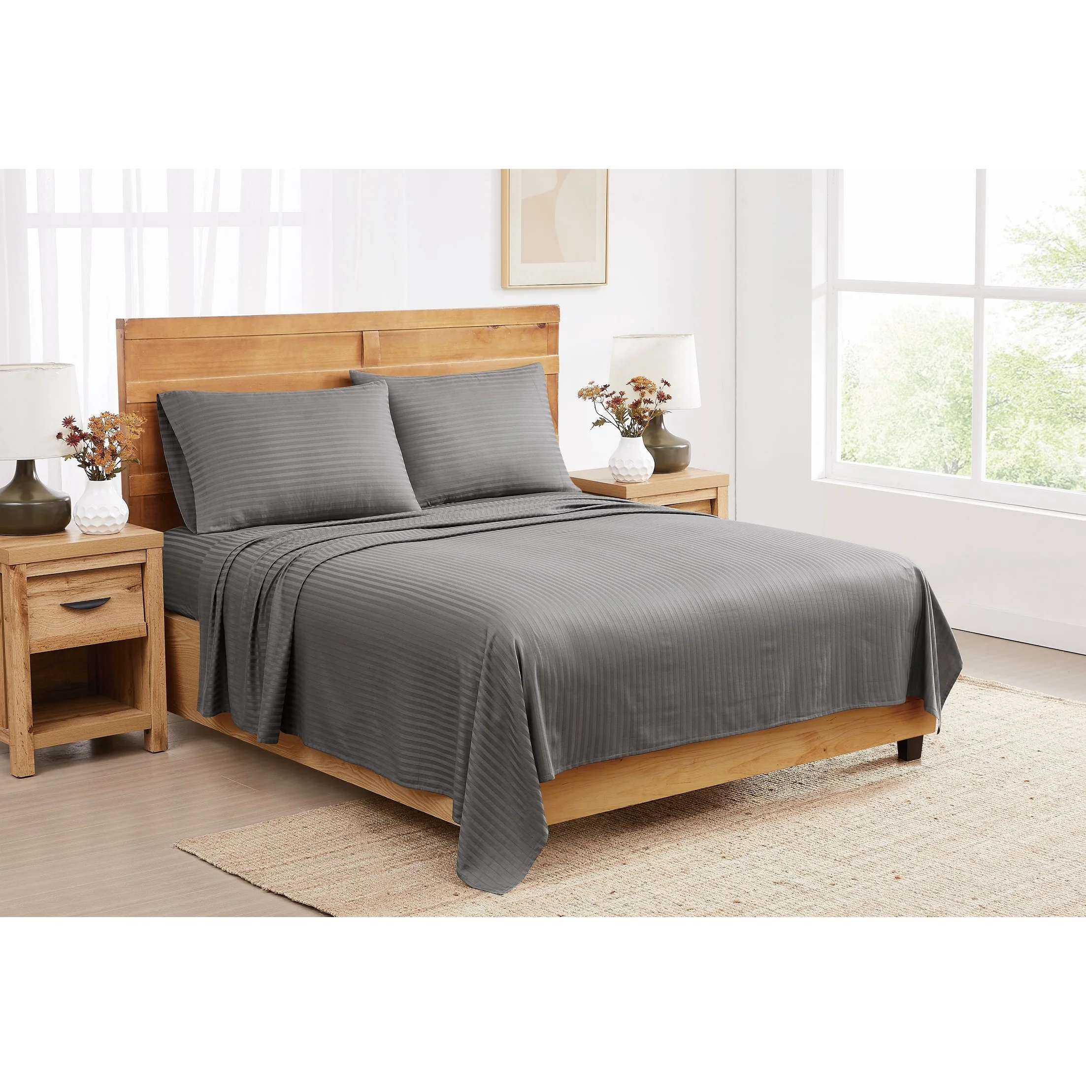 Royal Velvet Signature Dobby Stripe Sheet Set