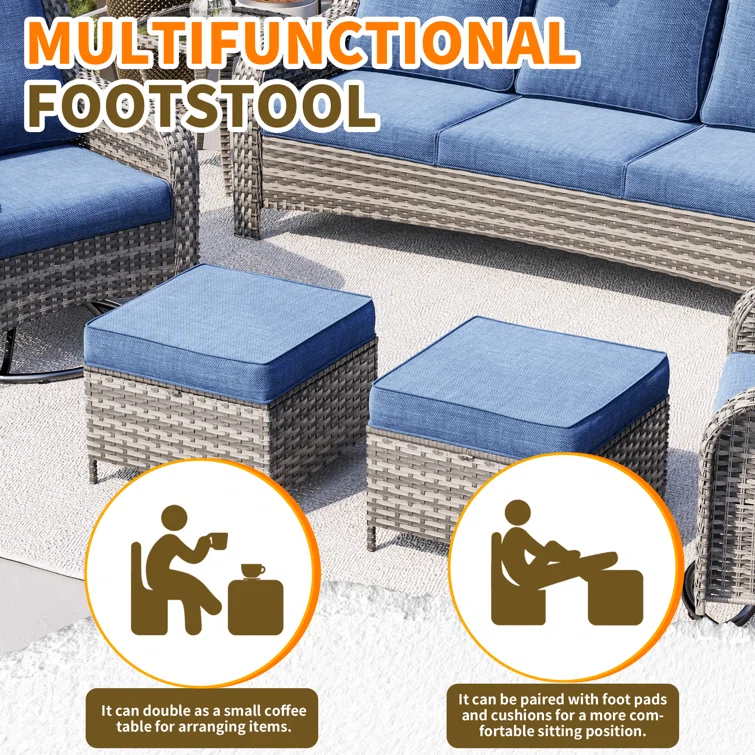 Jeri 5 - Person Outdoor Seating Group with Cushions