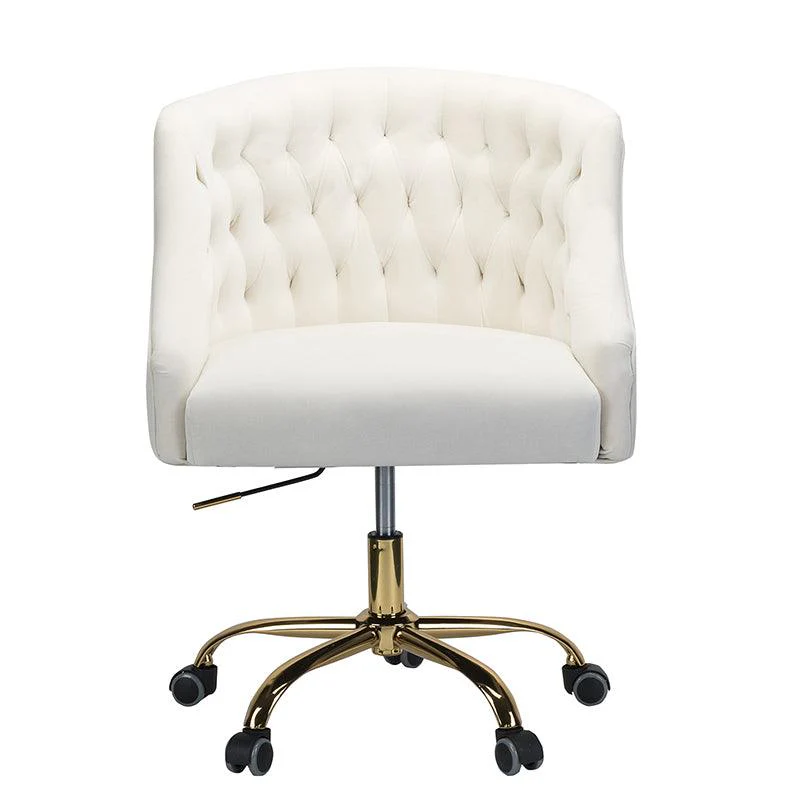 Penelope Velvet Tufted Office Chair