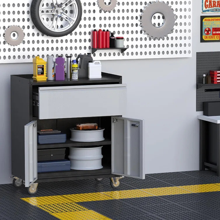 Hyslop Metal Single Storage Cabinet ( 35.43'' H x 30.31'' W x 18.11'' D)