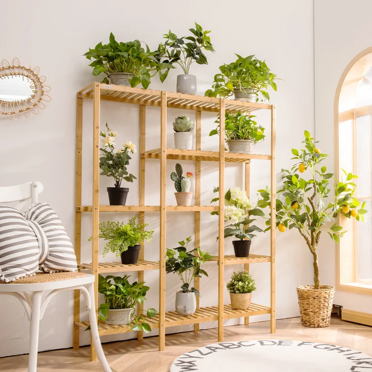 45'' W Solid Wood Shelving Unit