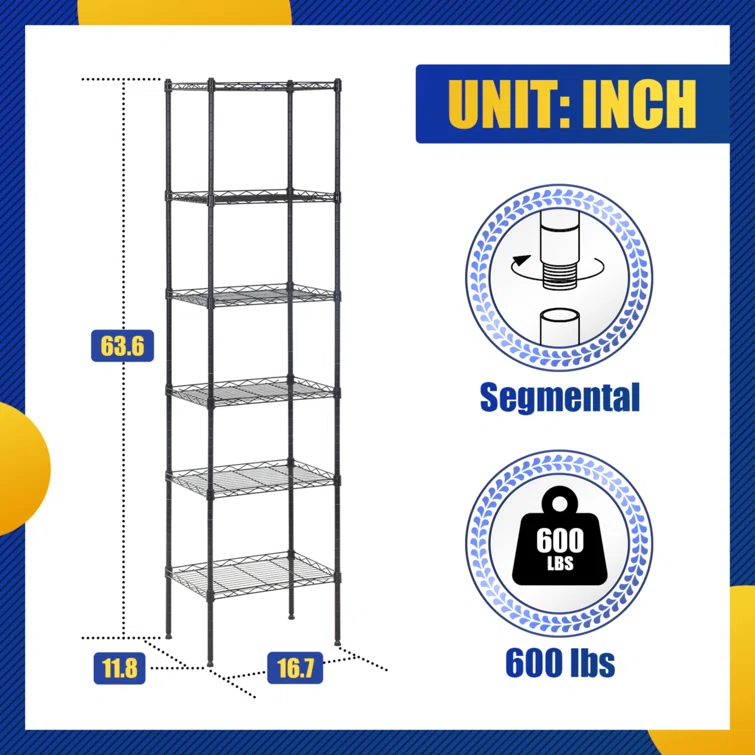 16.7'' W Shelving Unit
