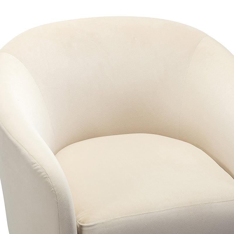 Emanuela Velvet Swivel Barrel Armchair