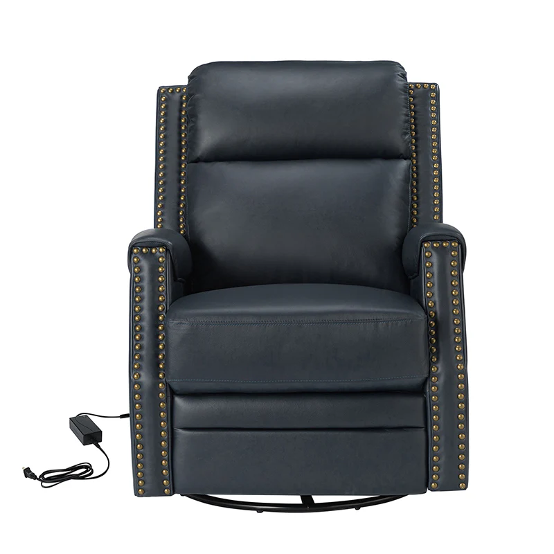 Hieronymus Genuine Leather Power Rocking Recliner