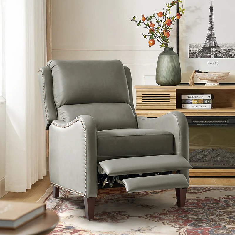 Deliat Genuine Leather Rocker Recliner