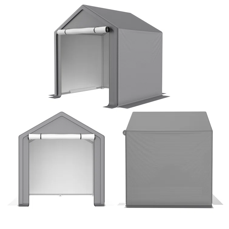 6 Ft. W x 6 Ft. D Portable Storage Shed Garbage Shed