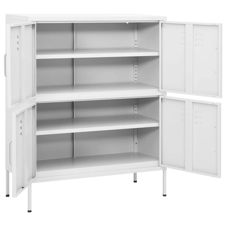 Storage Cabinet Freestanding File Cabinet with Shelves for Office Steel