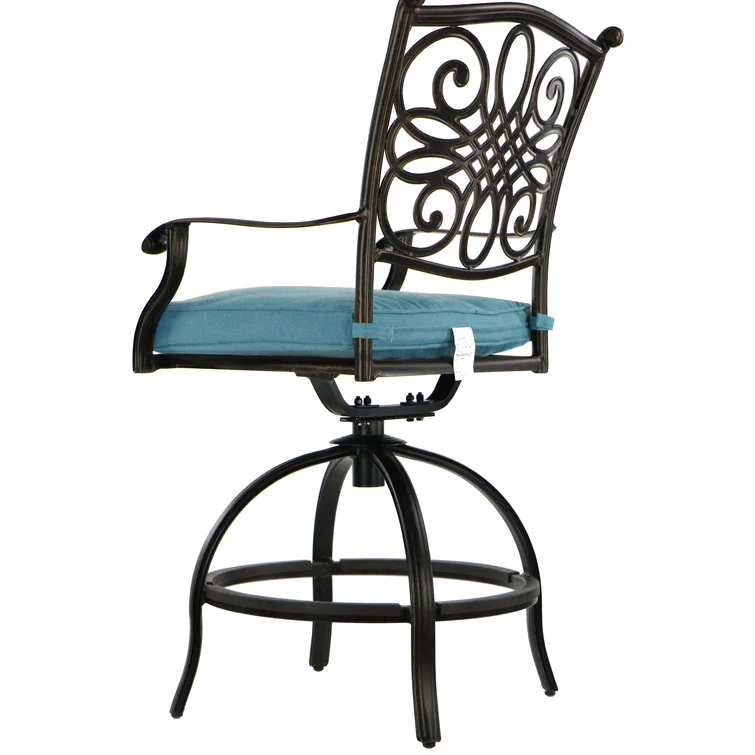 Thibault 4 - Person Round Outdoor Dining Set with Cushions