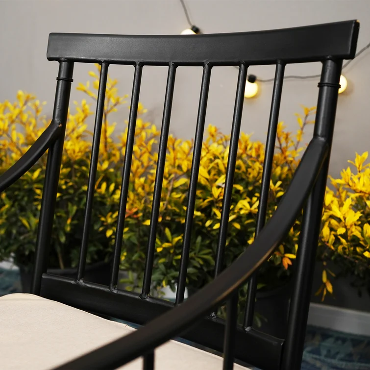 Alyah 4 - Person Round Outdoor Dining Set with Cushions