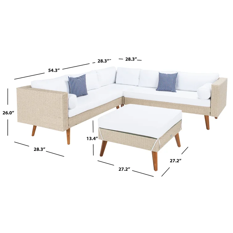 Chicago 6 - Person Outdoor Seating Group with Cushions