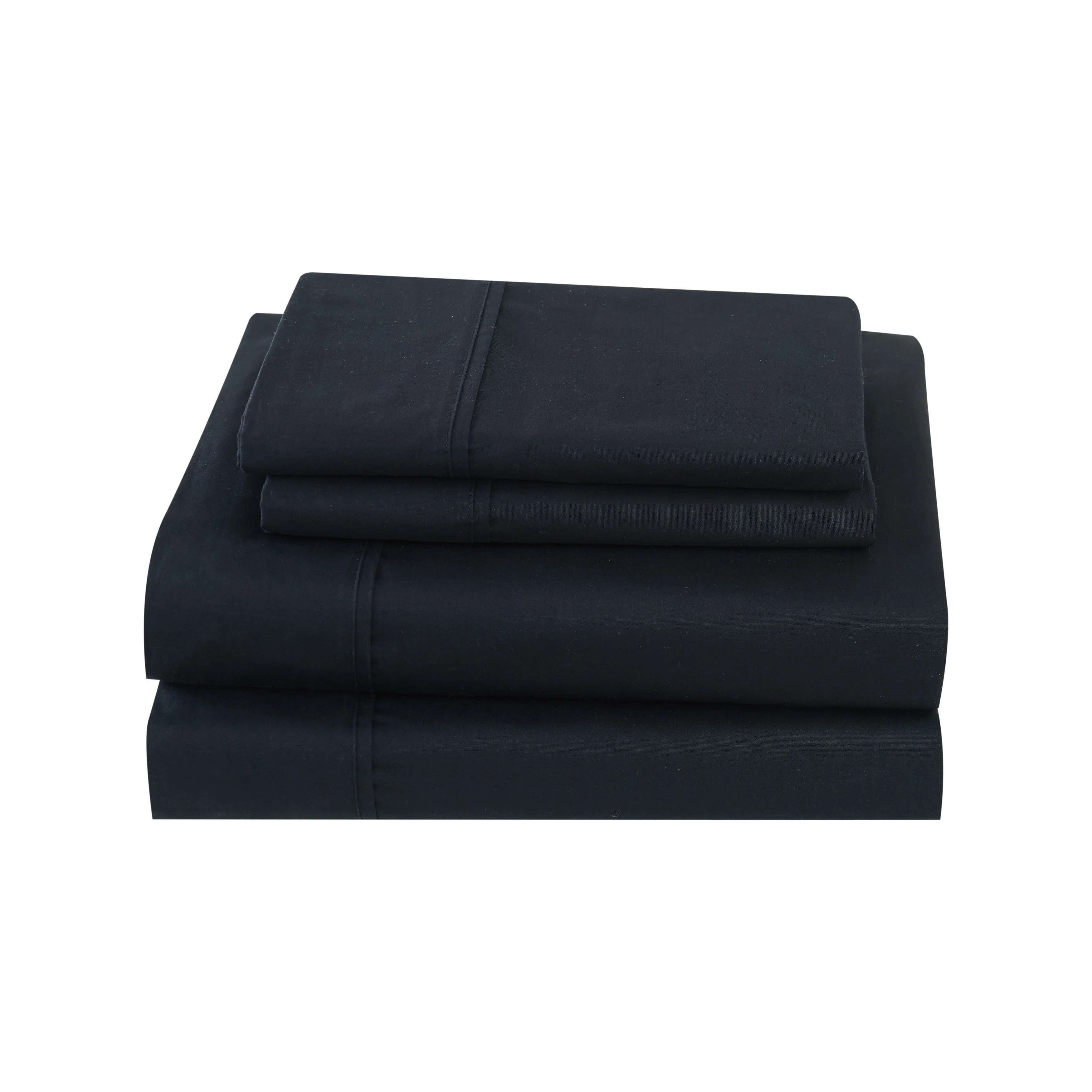 Brooklyn Loom Solid Cotton Percale Bed Sheet Set