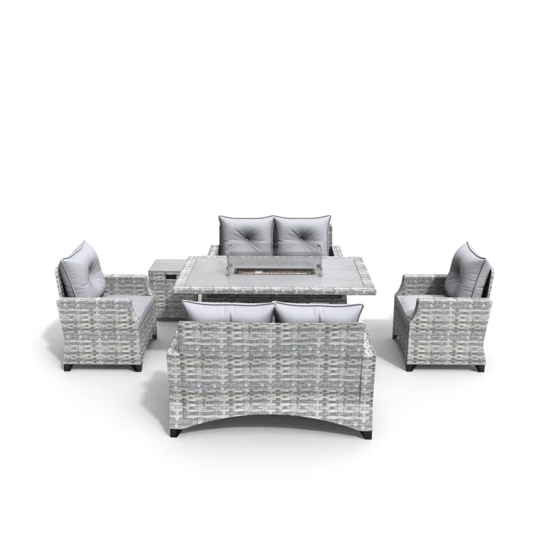 6 - Person Outdoor Seating Group with Cushions