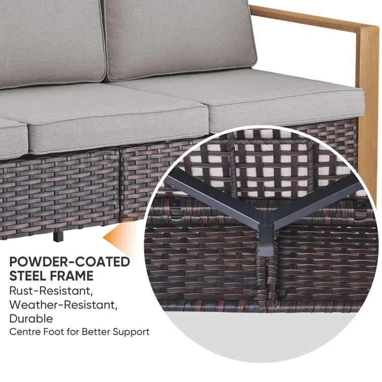 Zaheera 5 - Person Outdoor Seating Group with Cushions
