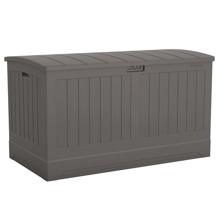 Suncast 200 Gallon Water Resistant Deck Box in Stoney