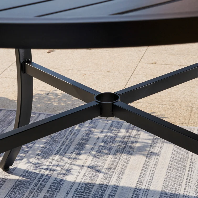 Alyah 4 - Person Round Outdoor Dining Set with Cushions