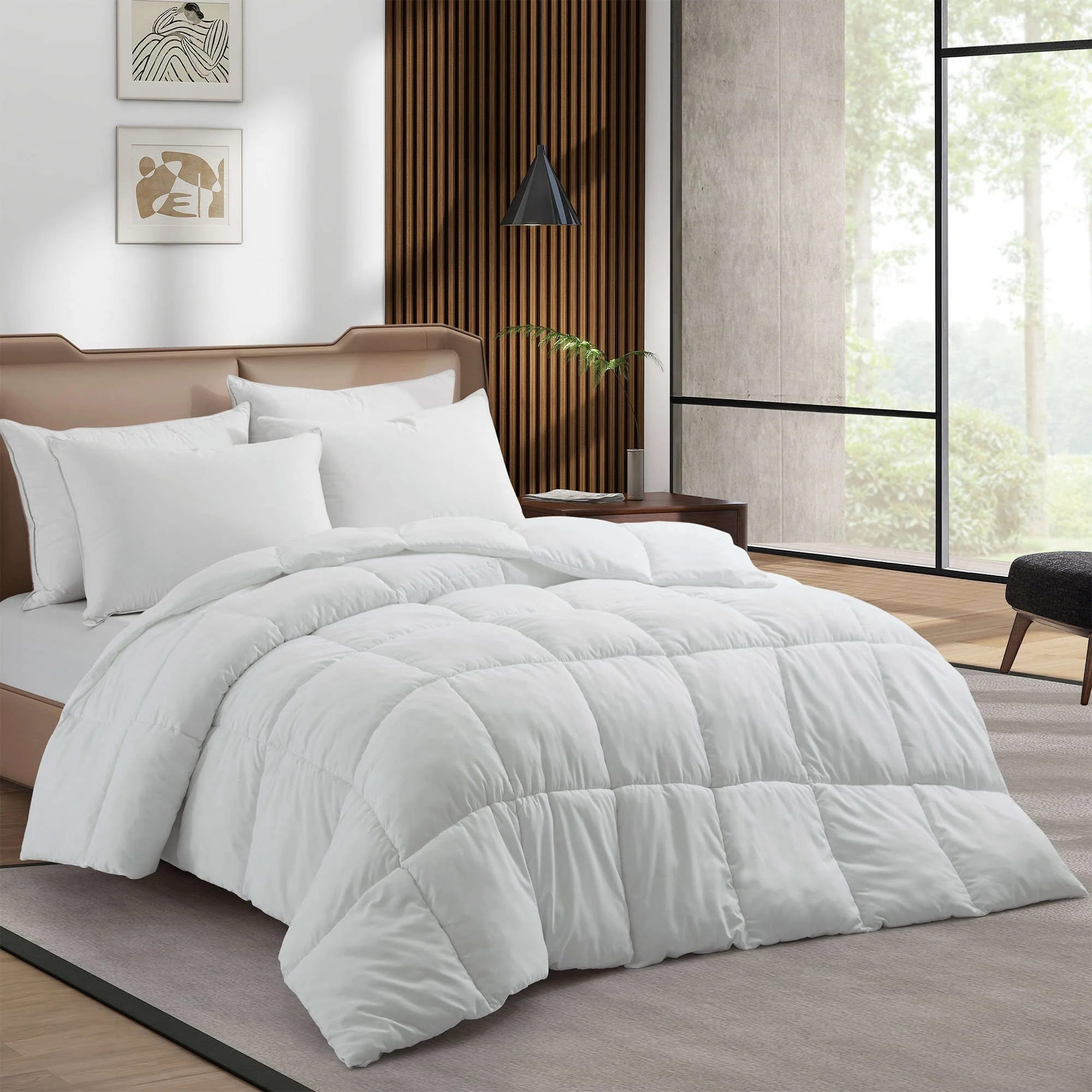 Lightweight Down Alternative Comforter Duvet Insert with Premium Fabric