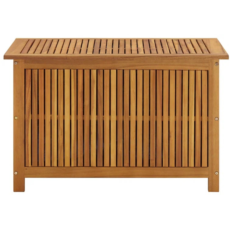 Outdoor Storage Deck Box Chest for Patio Cushions Tools Solid Acacia Wood