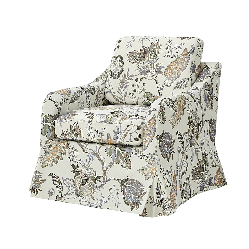 Bertram Claas 360 Degree Swivel Chair With Slipcover