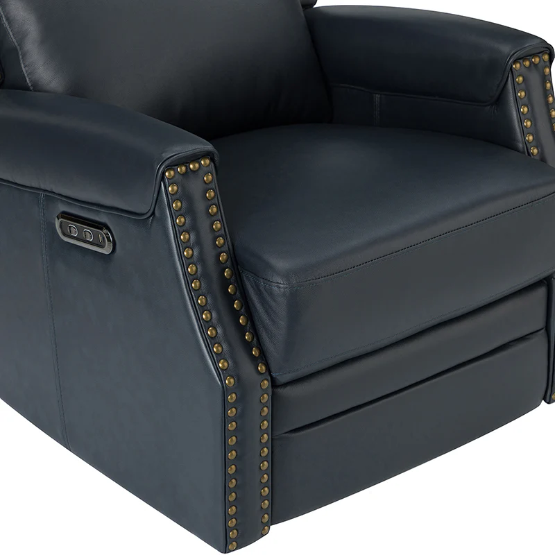 Hieronymus Genuine Leather Power Rocking Recliner