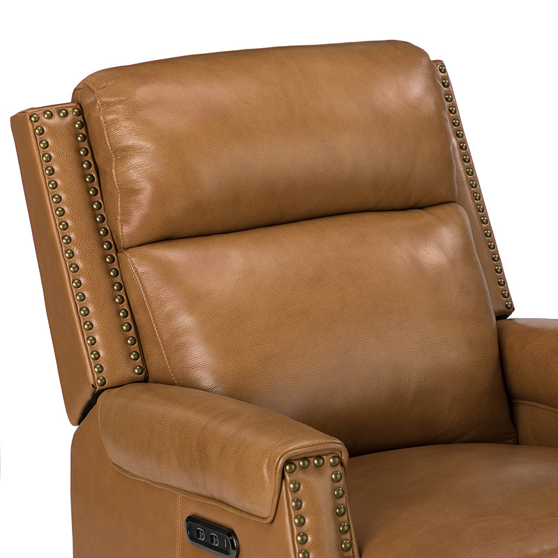 Hieronymus Genuine Leather Power Rocking Recliner