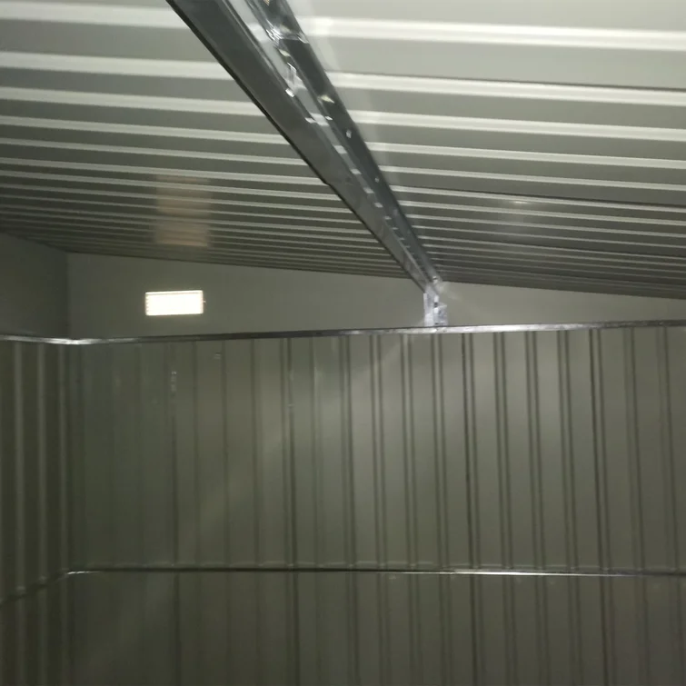 11 ft. W x 9 ft. D Galvanized Steel Storage Shed