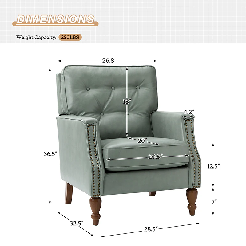 Francesco Vegan Leather Armchair