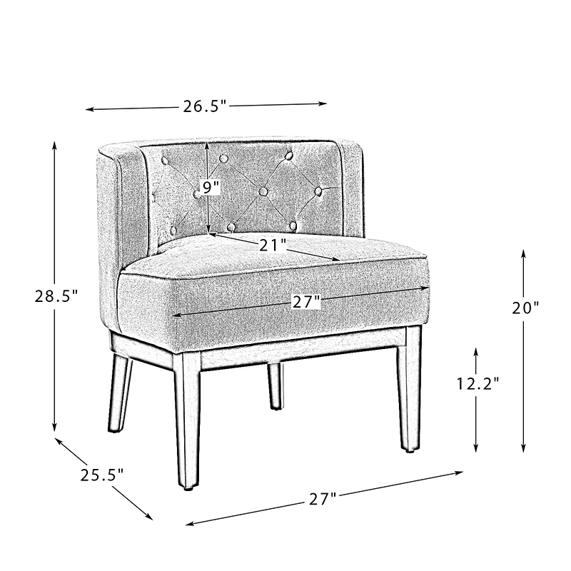 Renaud Upholstered Barrel Chair